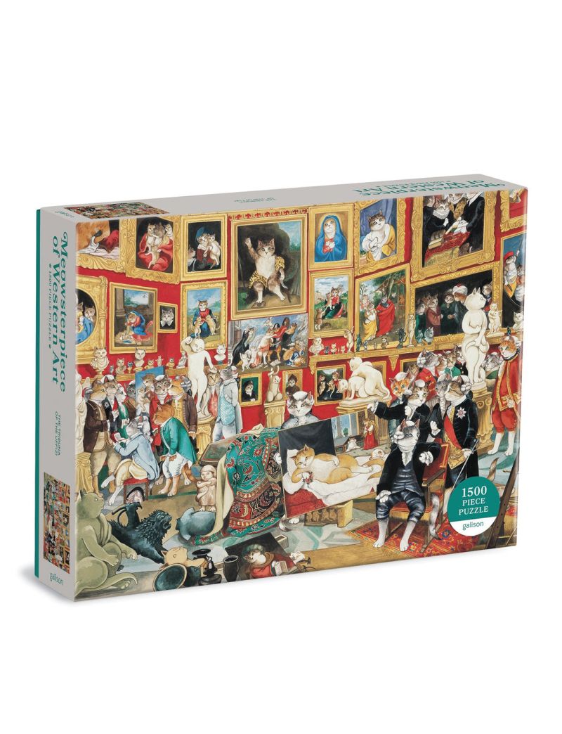 Galison Tribuna of the Uffizi Meowsterpiece of Western Art 1500 Piece Jigsaw Puzzle
