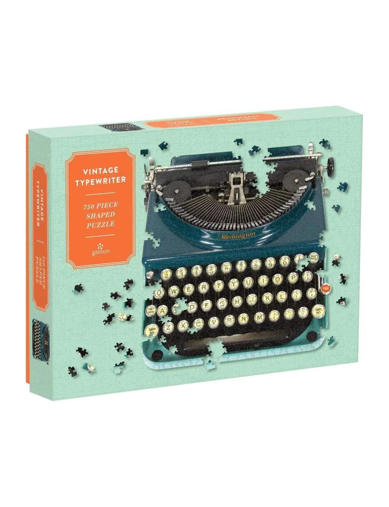 Galison Vintage Typewriter 750 Piece Shaped Puzzle