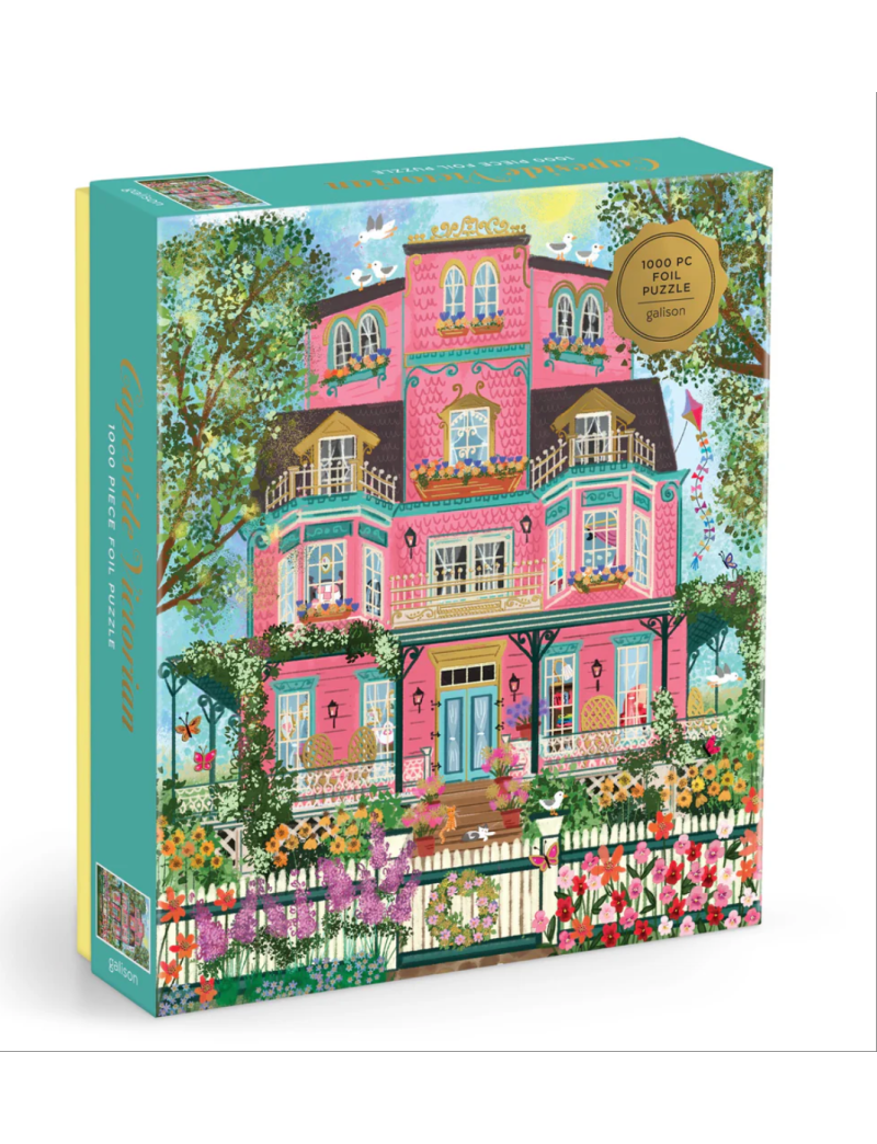 Galison Joy Laforme Capeside Victorian 1000 Piece Foil Puzzle