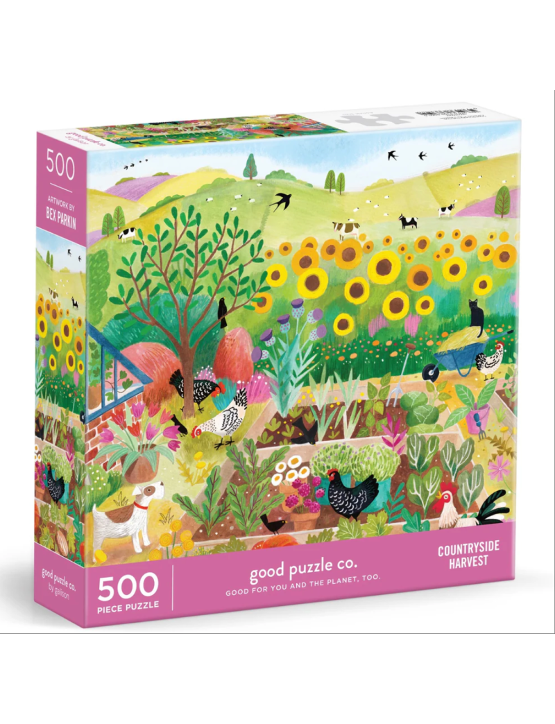 Galison Good Puzzle Co. Countryside Harvest 500pc Puzzle