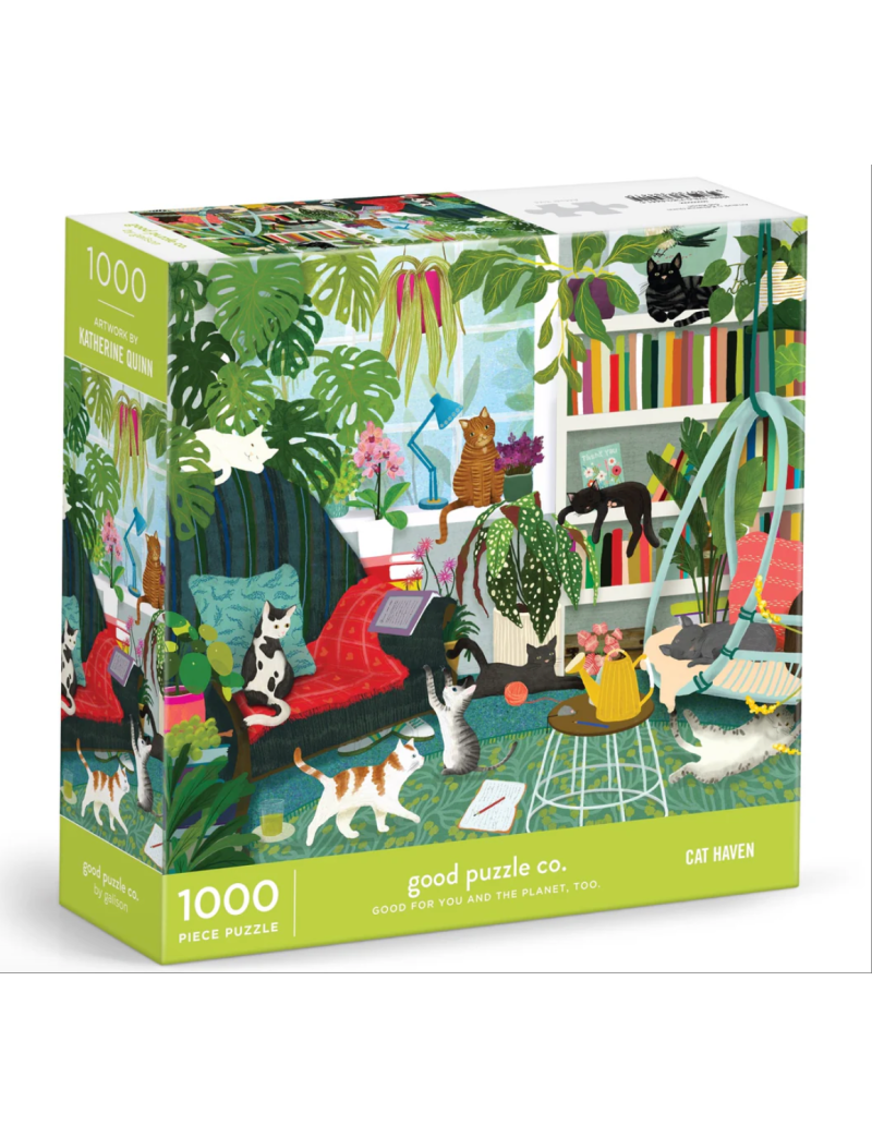 GALISON Good Puzzle Co. Cat Haven 1000 Piece Puzzle