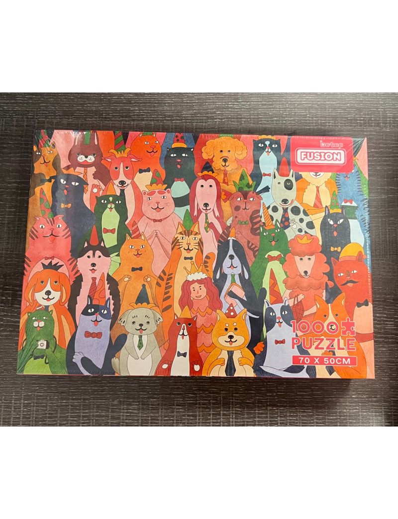 The Cats and Dogs Photo 1000pcs【damage box】