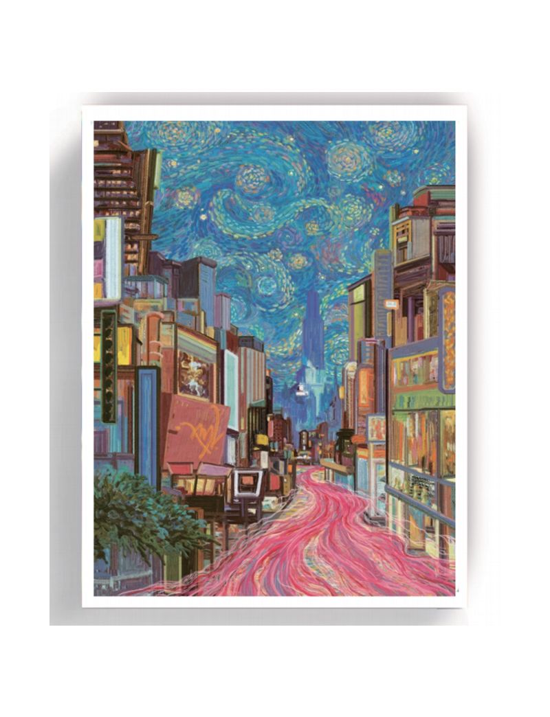 PJLT Street under the Starry Sky 1000P  81072