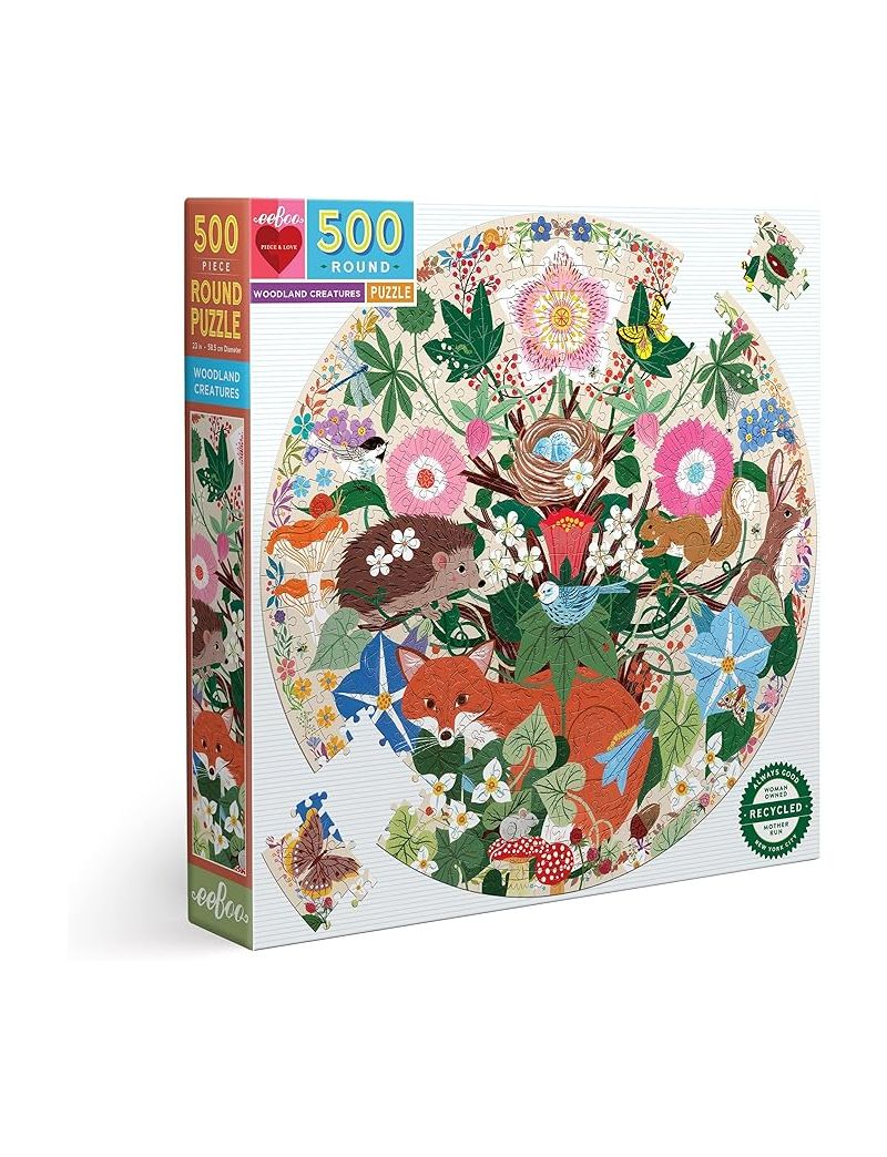 EEBOO WOODLAND CREATURES 500PC