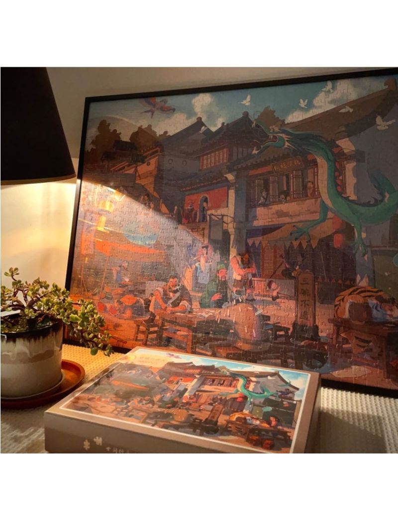 WORLD Old Town And Ancient People 1000pc【open box】