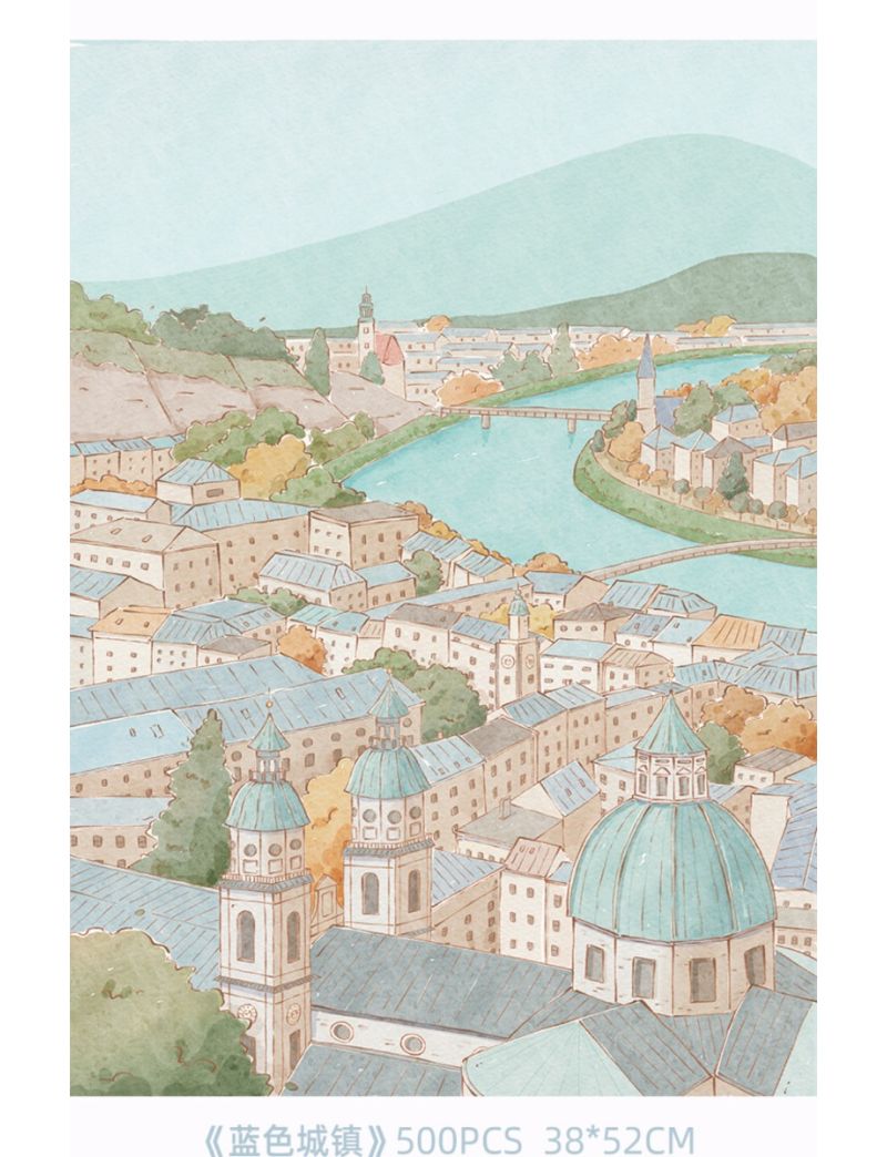 DADA FANTASY WORLD Blue Town 500pc