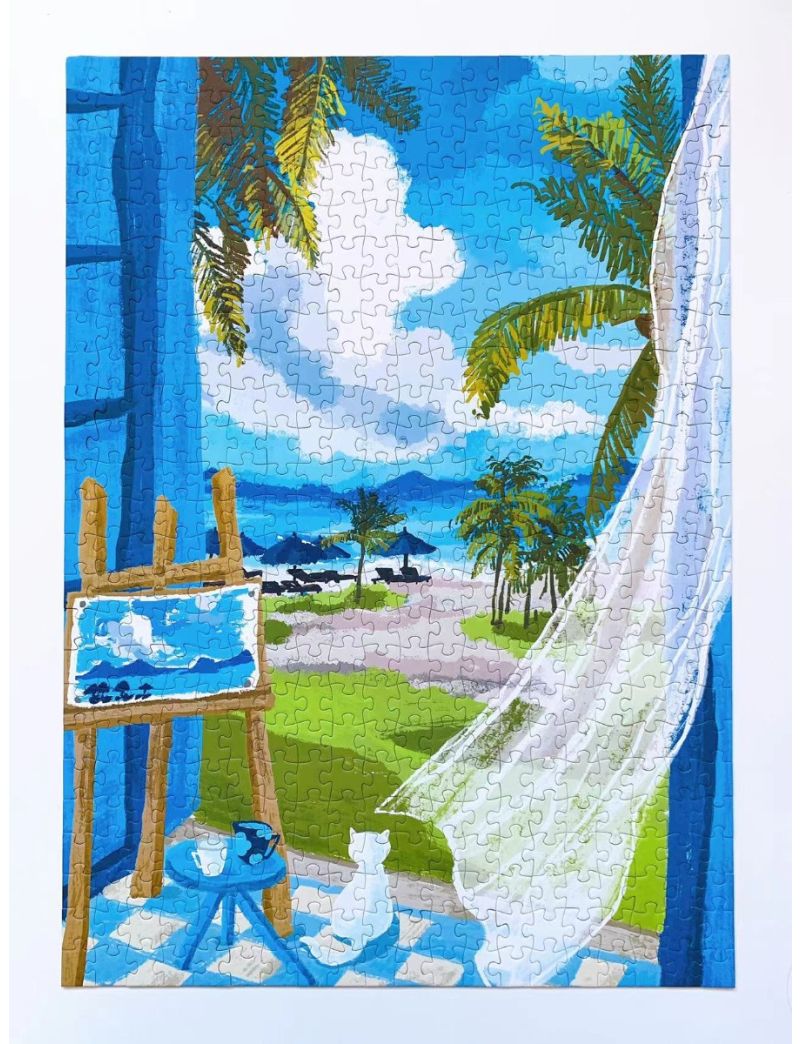 Chill Puzzle Summer Seaside 500pc 【Damaged Box】