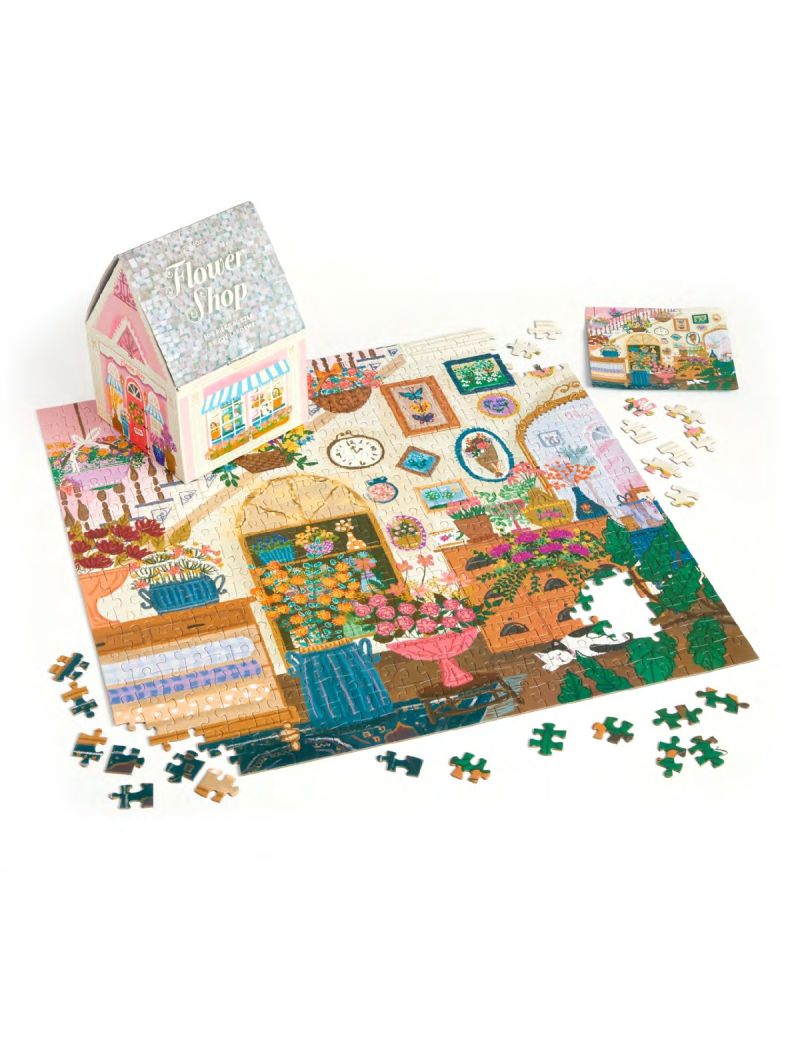 Galison Joy Laforme Flower Shop 500 Piece House Puzzle