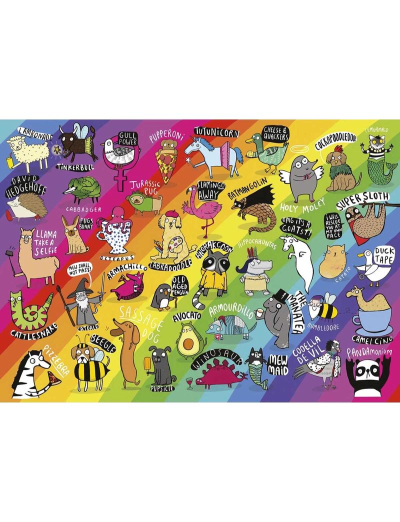 Galison Gibsons Punimals Puzzle 500pcs