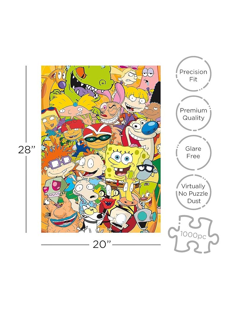 AQUARIUS 65317 Nickelodeon Cast 1,000pc Puzzle