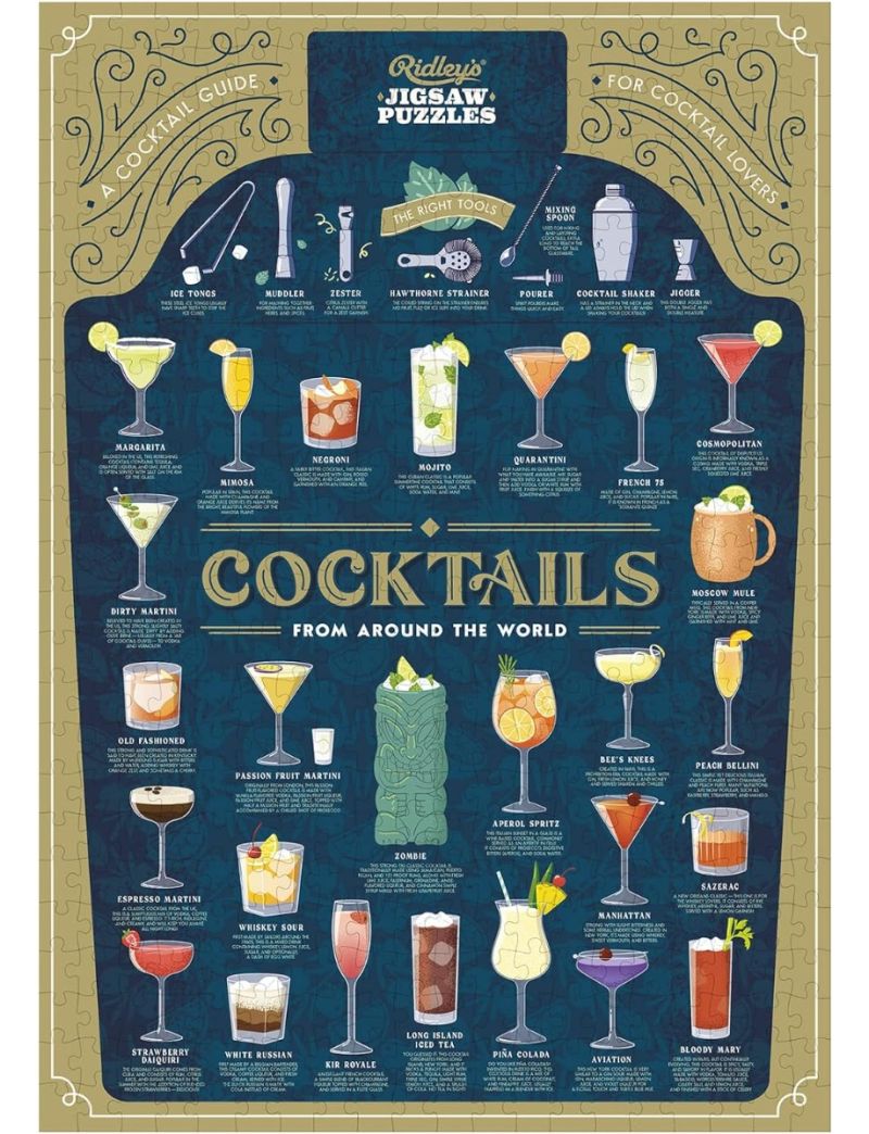 RIDLEY'S Cocktail Lover's 500-piece Jigsaw Puzzle