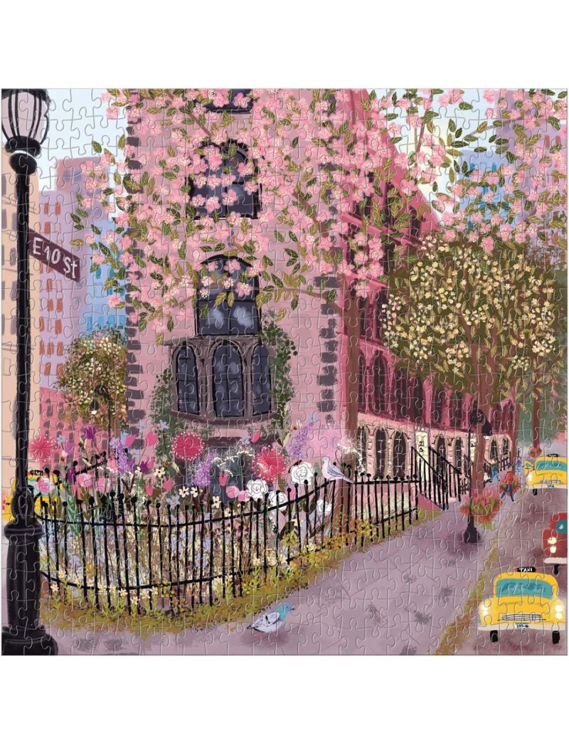 Galison Blooming Streets 500 Piece Puzzle