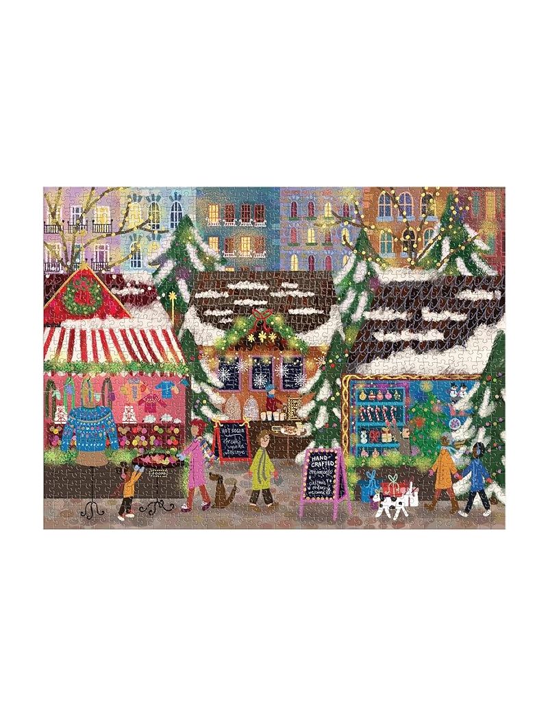 Galison Joy Laforme Merry Market 1000 Piece Foil Puzzle