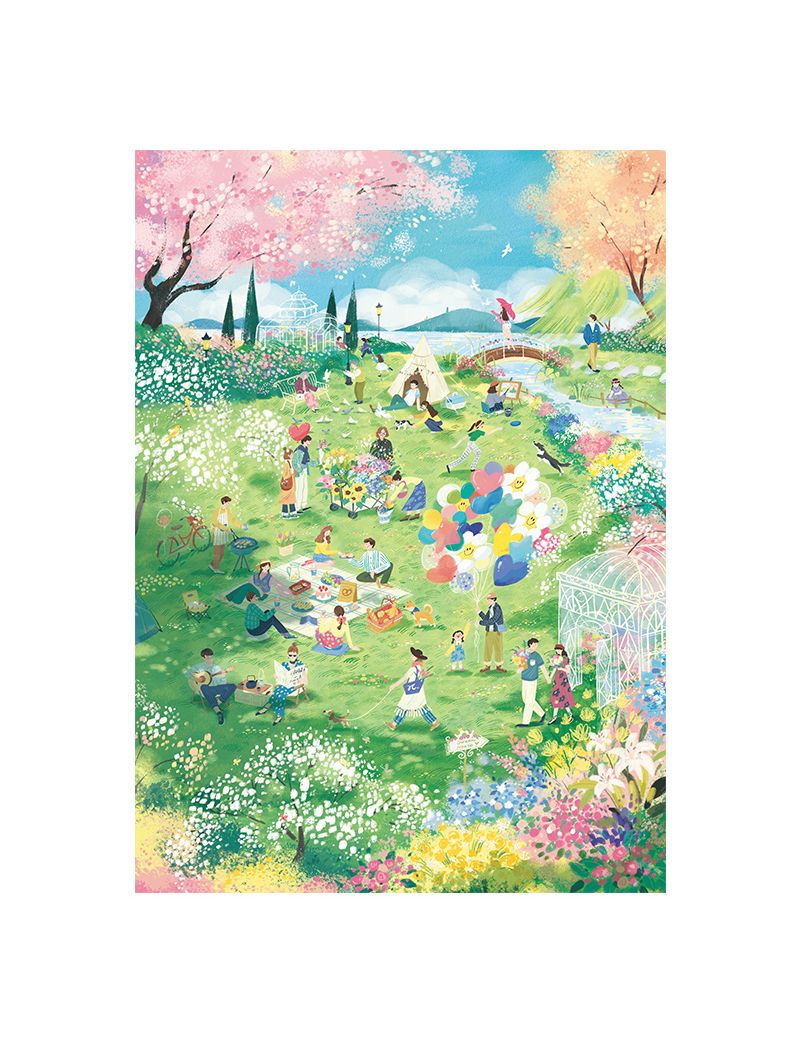 TOI When the Mountain Flowers Are Blooming 1000pc