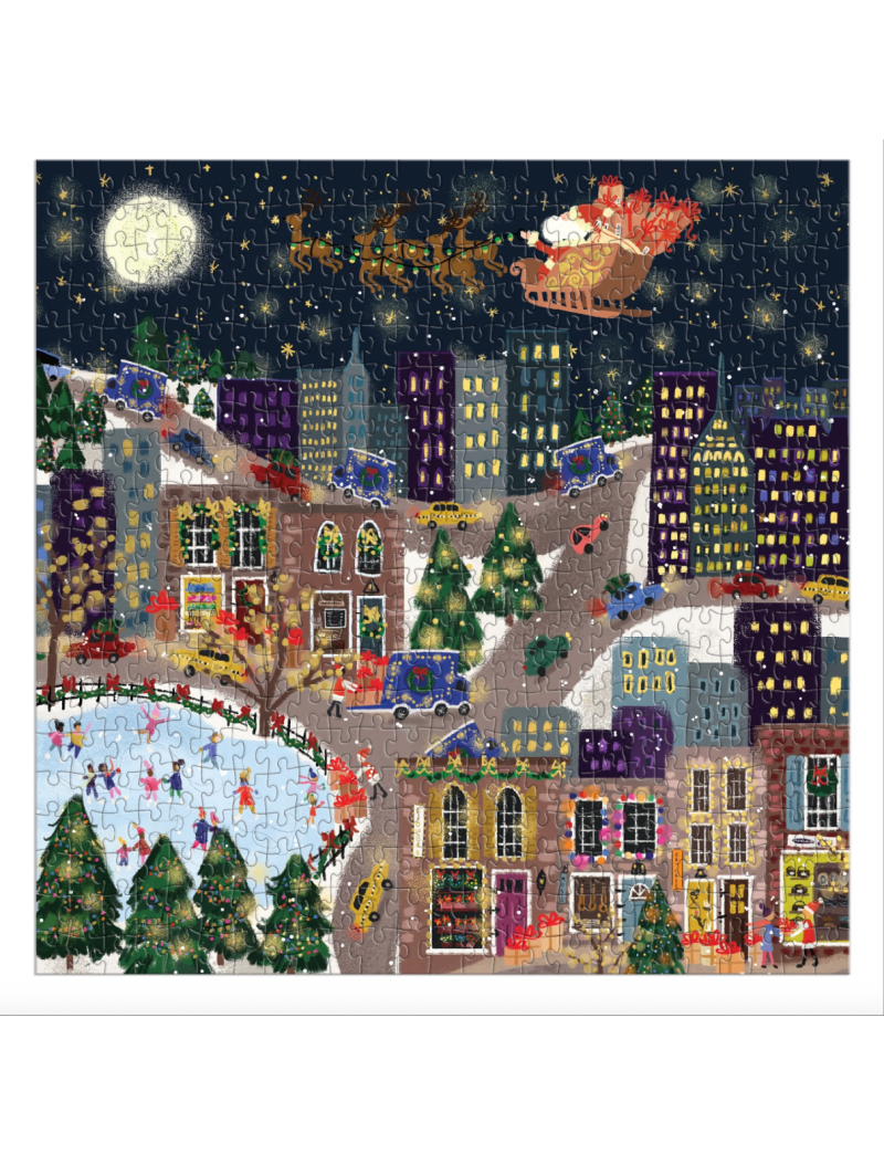 Galison Joy Laforme Presentville 500 Piece Foil Puzzle