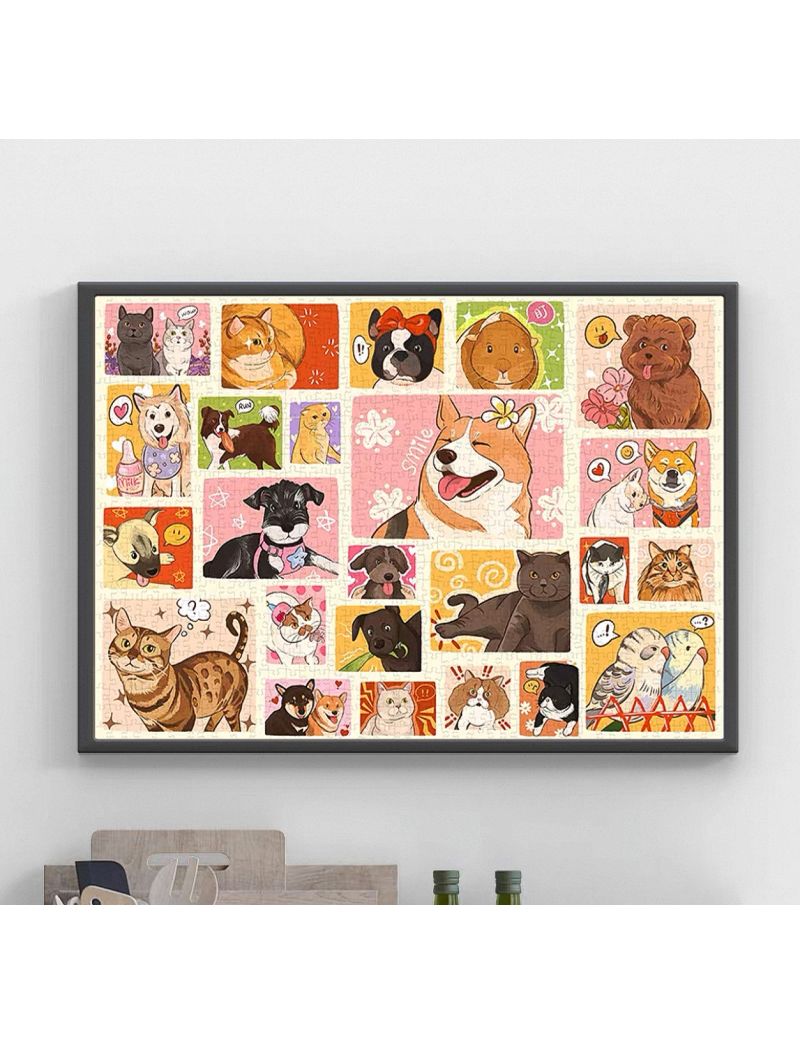 Gill&Lill Cute Pets Photo Wall 1000pc