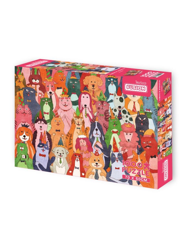 The Cats and Dogs Photo 1000pcs【damage box】