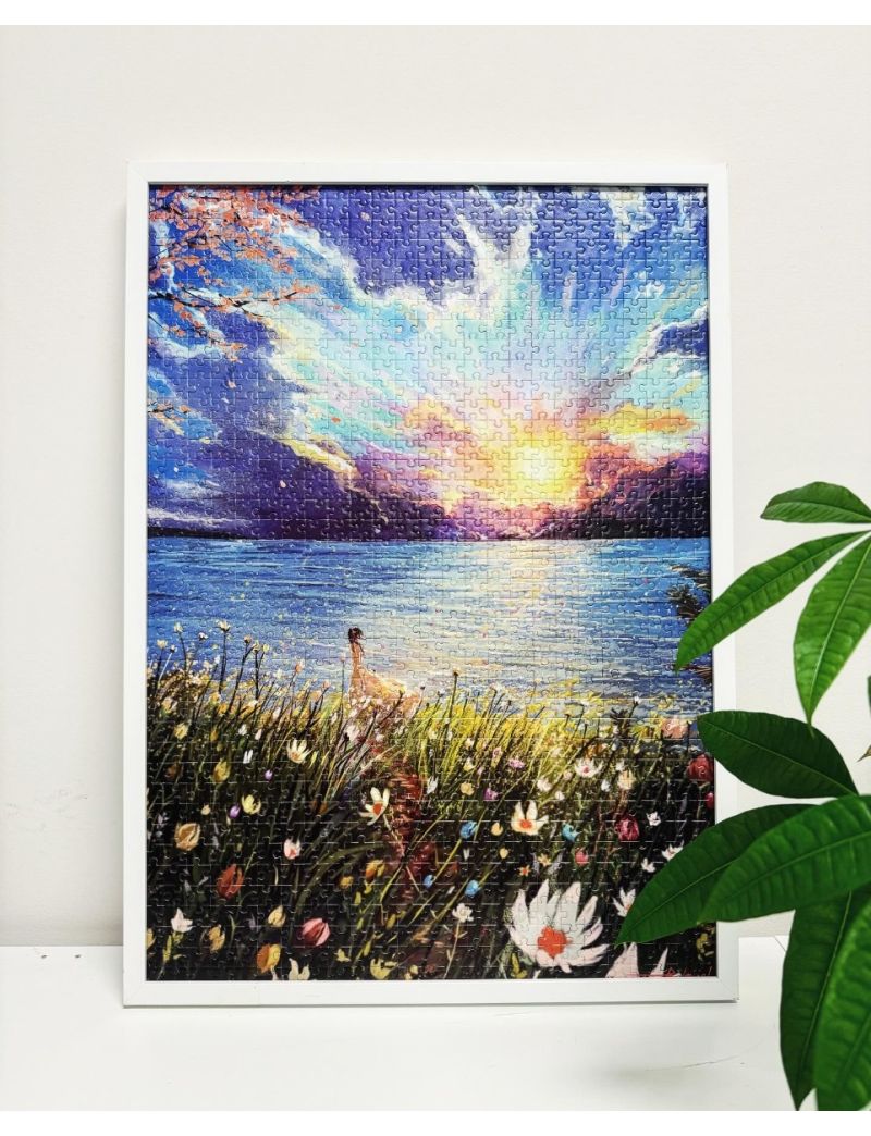 【Finished】Artpuzzle Endmion Flower Sea-with frame (Pick Up Only)