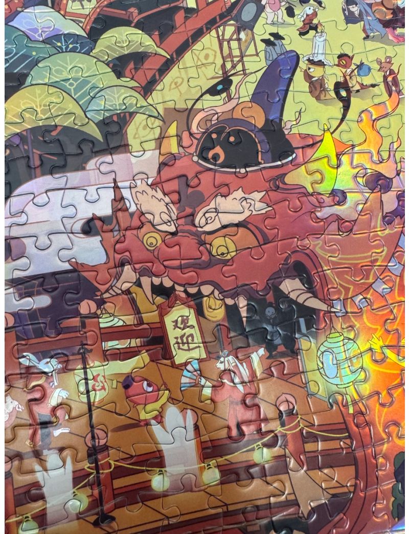 【Finished】Cat Sky Yun Yao Town Laser 1000pcs-no frame  (Pick Up Only)