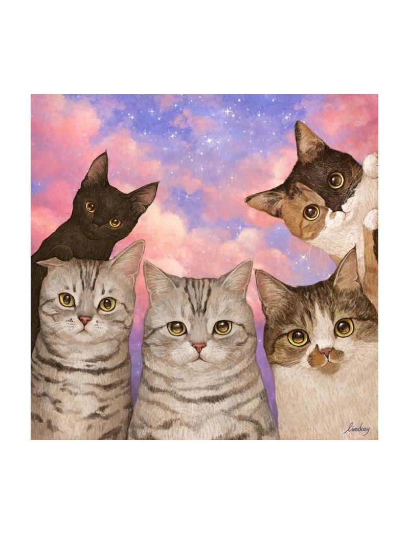 Art Puzzle Five Cats C6301 1000pcs