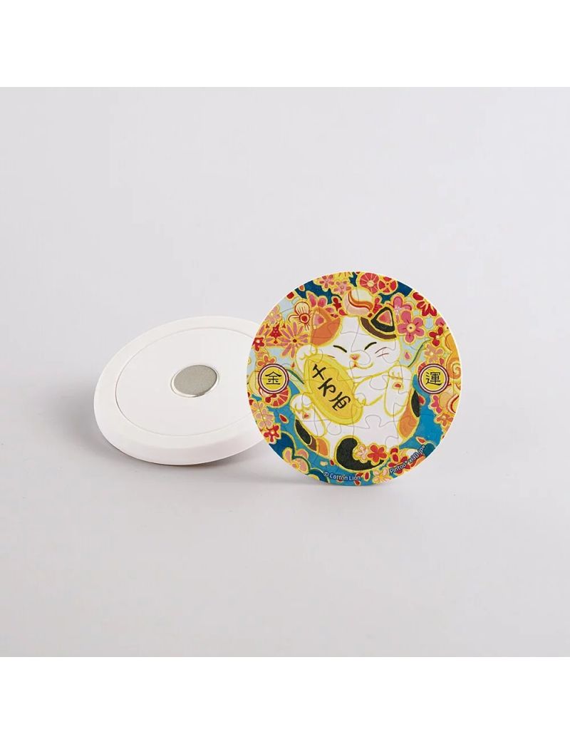 PINTOO D1291 Puzzle Magnet - Cotton Lion - Omamori - Fortune 16p
