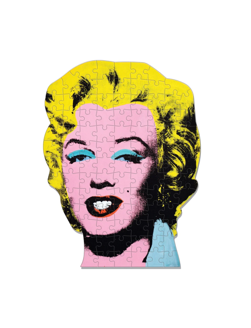 Galison Andy Warhol Marilyn 100 Piece Mini Shaped Jigsaw Puzzle
