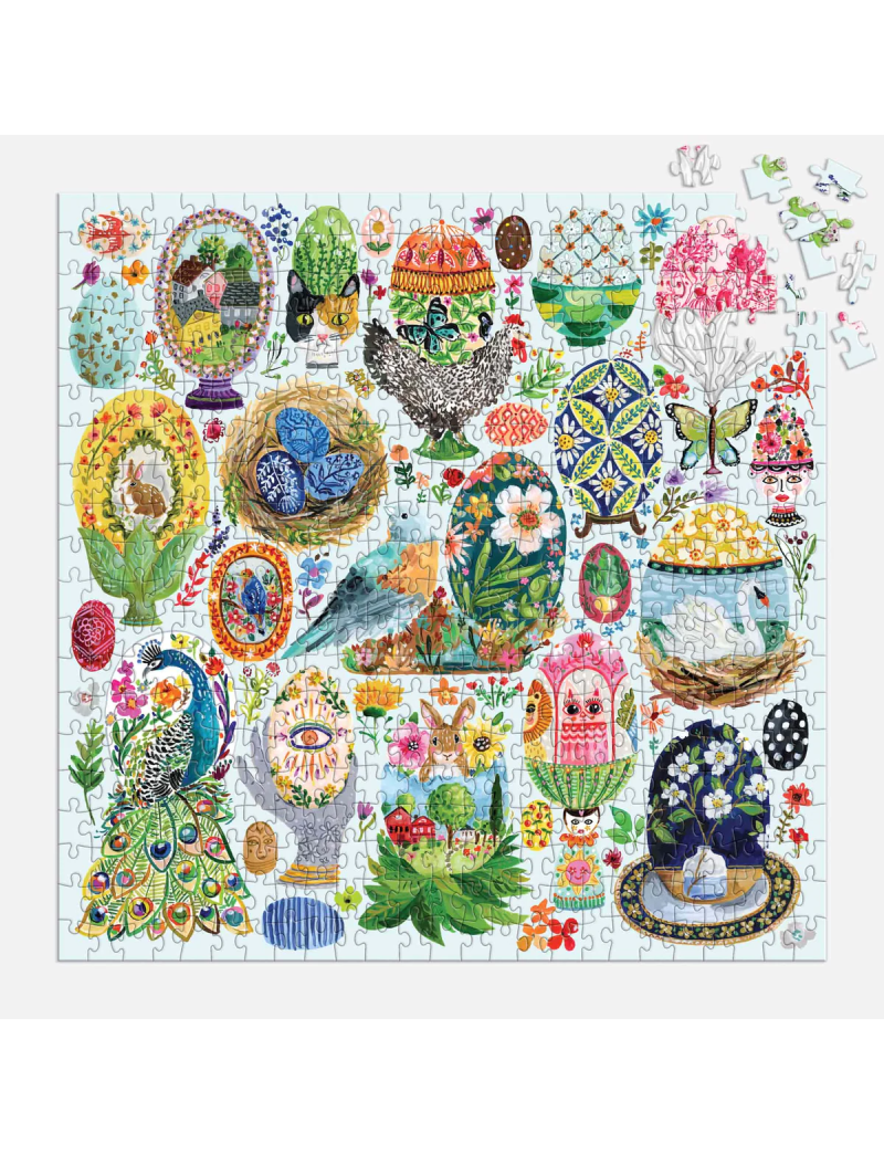 Galison Artisanal Eggs 500 Piece Puzzle