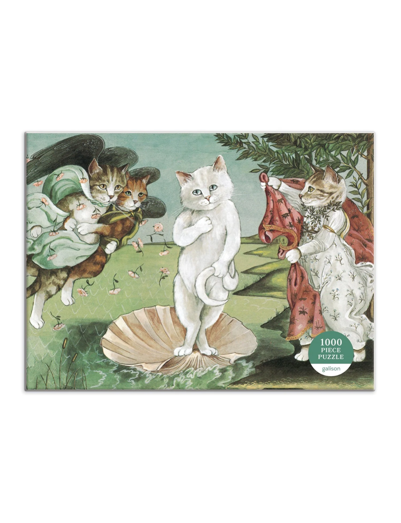 Galison Birth of Venus Meowsterpiece of Western Art 1000 Piece Puzzle
