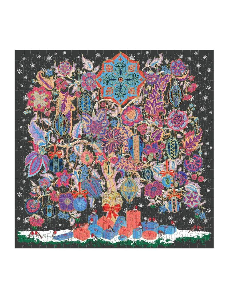Galison Liberty Christmas Tree of Life 500 Piece Foil Puzzle