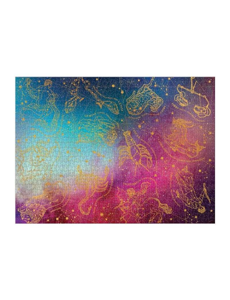 Galison Cosmos Astrology 1000 Piece Foil Jigsaw Puzzle
