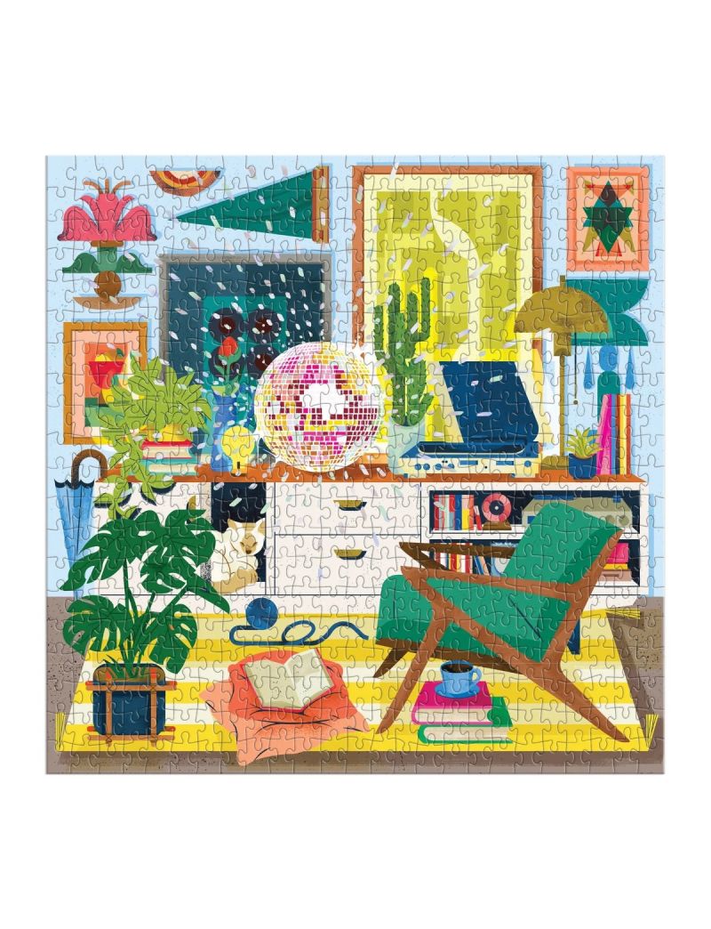 Galison Disco Life 500 Piece Foil Puzzle