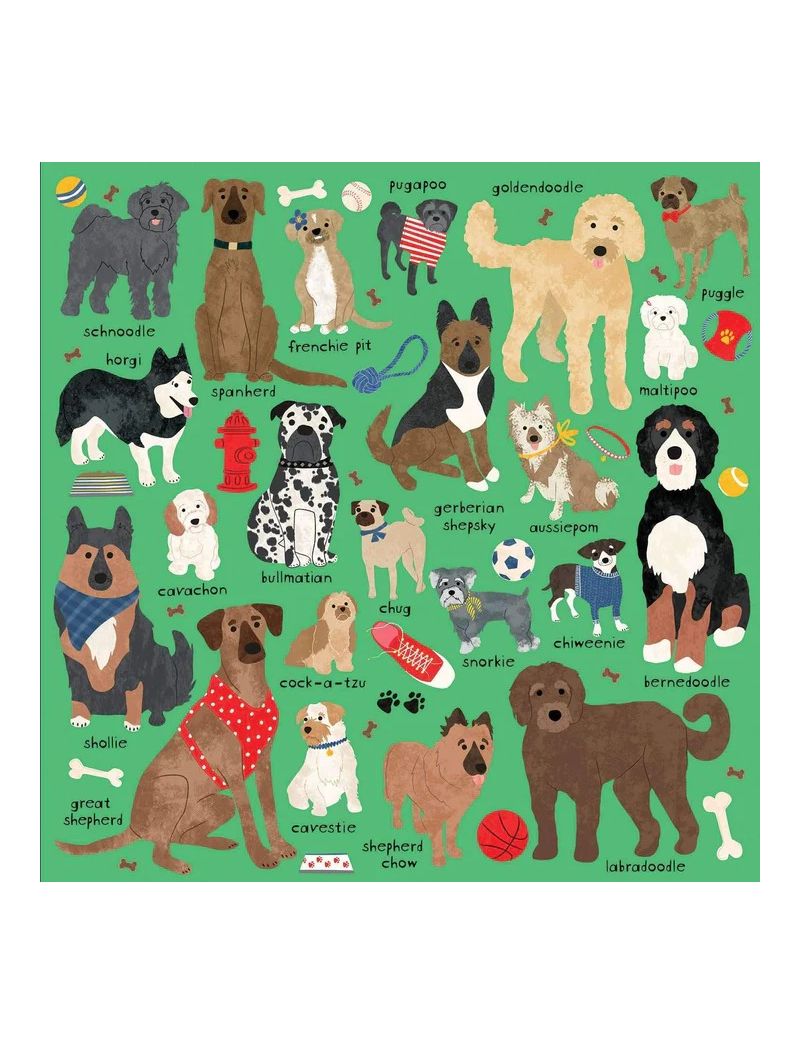 MUDPUPPY Doodle Dog And Other Mixed Breeds 500 Piece Family Puzzle
