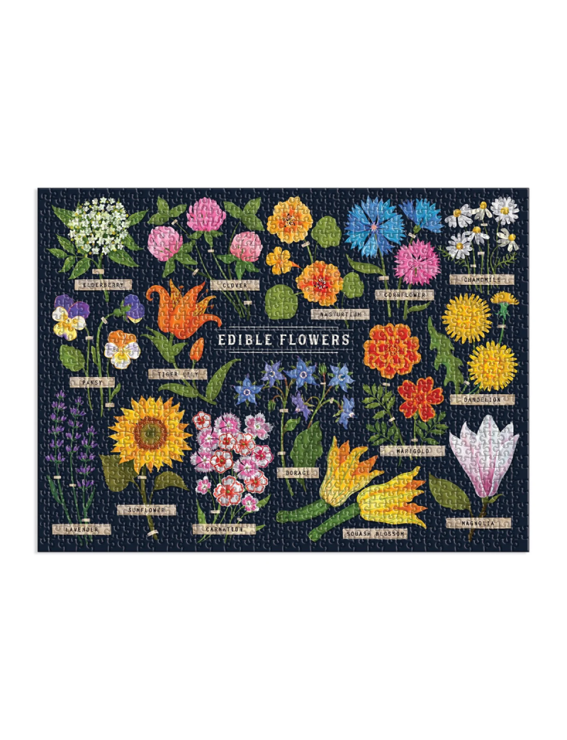 Galison Edible Flowers 1000 Piece Puzzle