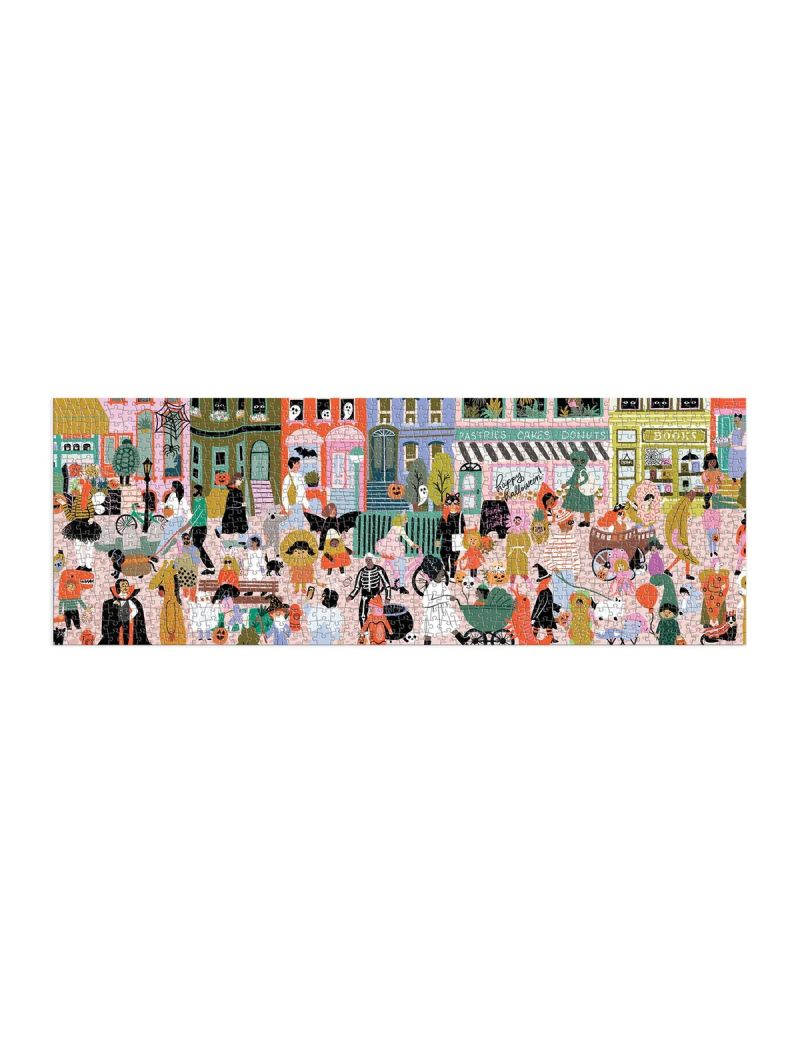 Galison Fall Parade 1000 Piece Panoramic Puzzle