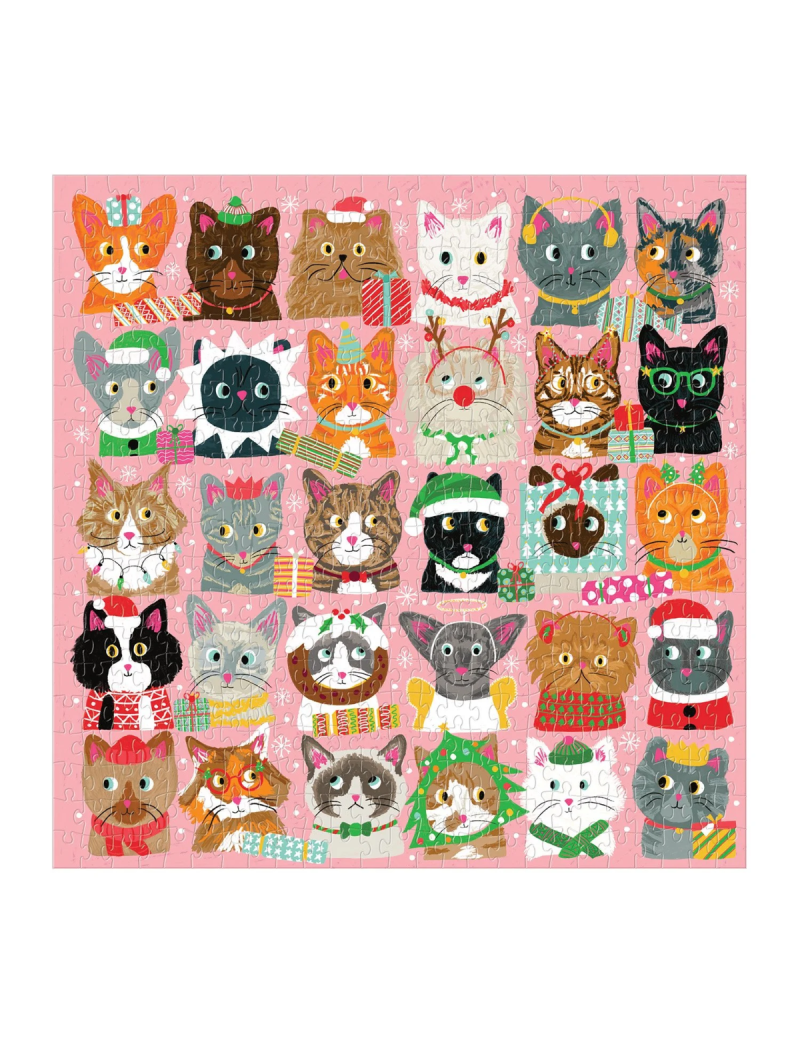 Galison Festive Furballs 500 Piece Puzzle