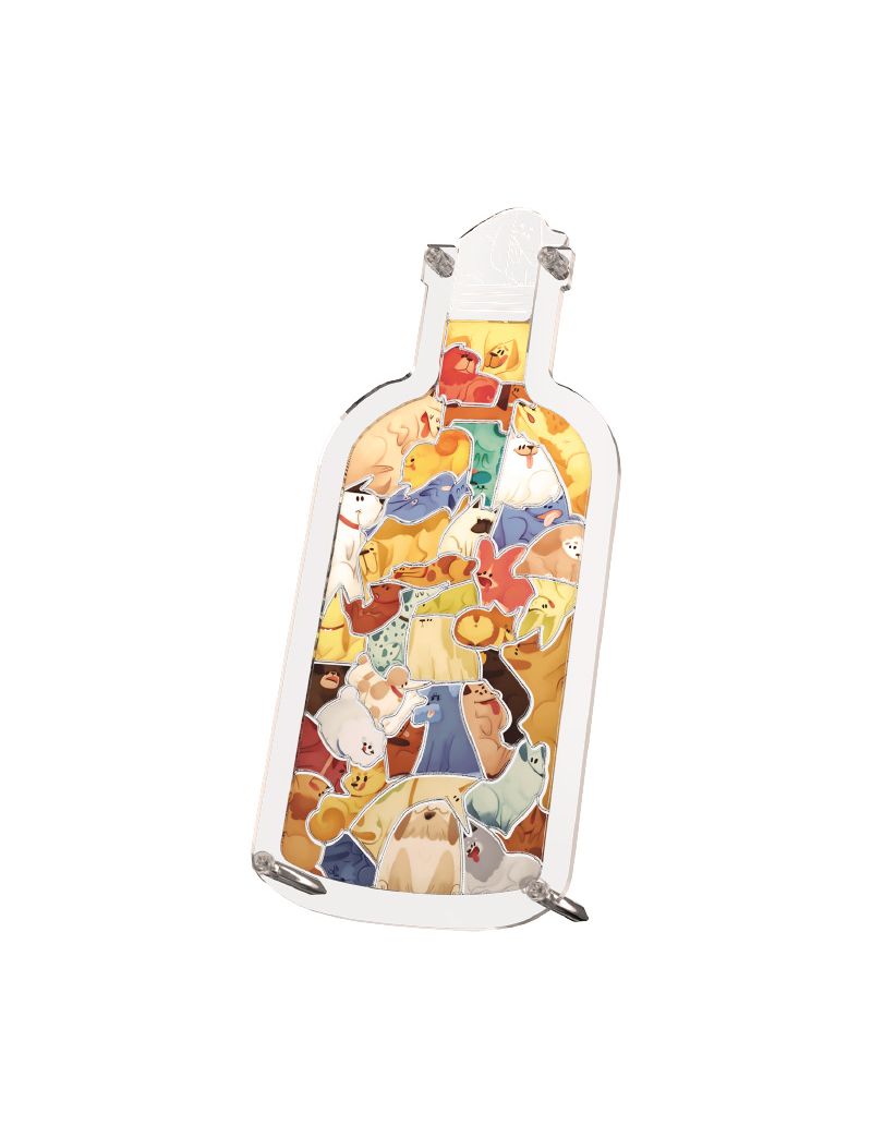 TOI cute pet in the bottle-dog glass bottle 42pc