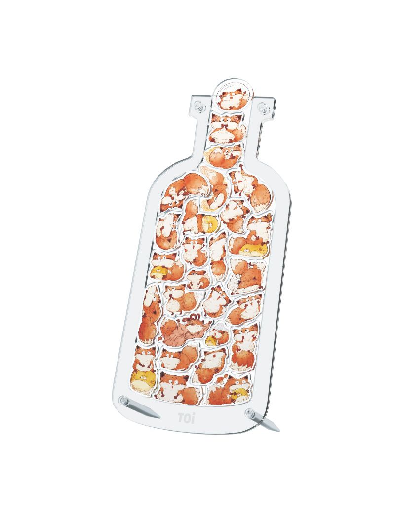 TOI cute pet in the bottle - a bottle of Sesame Fox 27pc