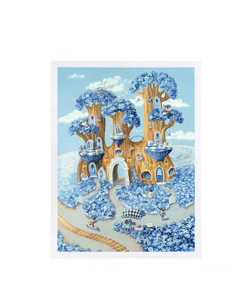 3D-JP H3291 Julia Vaihicheva - Blue Flower Valley 1200pcs