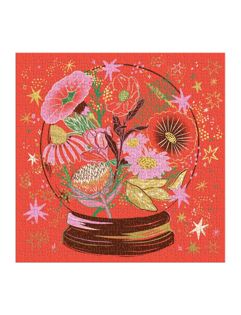 Galison Flower Gazing 500 Piece Foil Puzzle