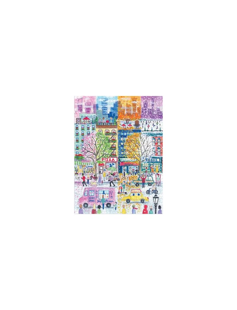 Galison Michael Storrings City in Four Seasons 1000 Piece Book Puzzle