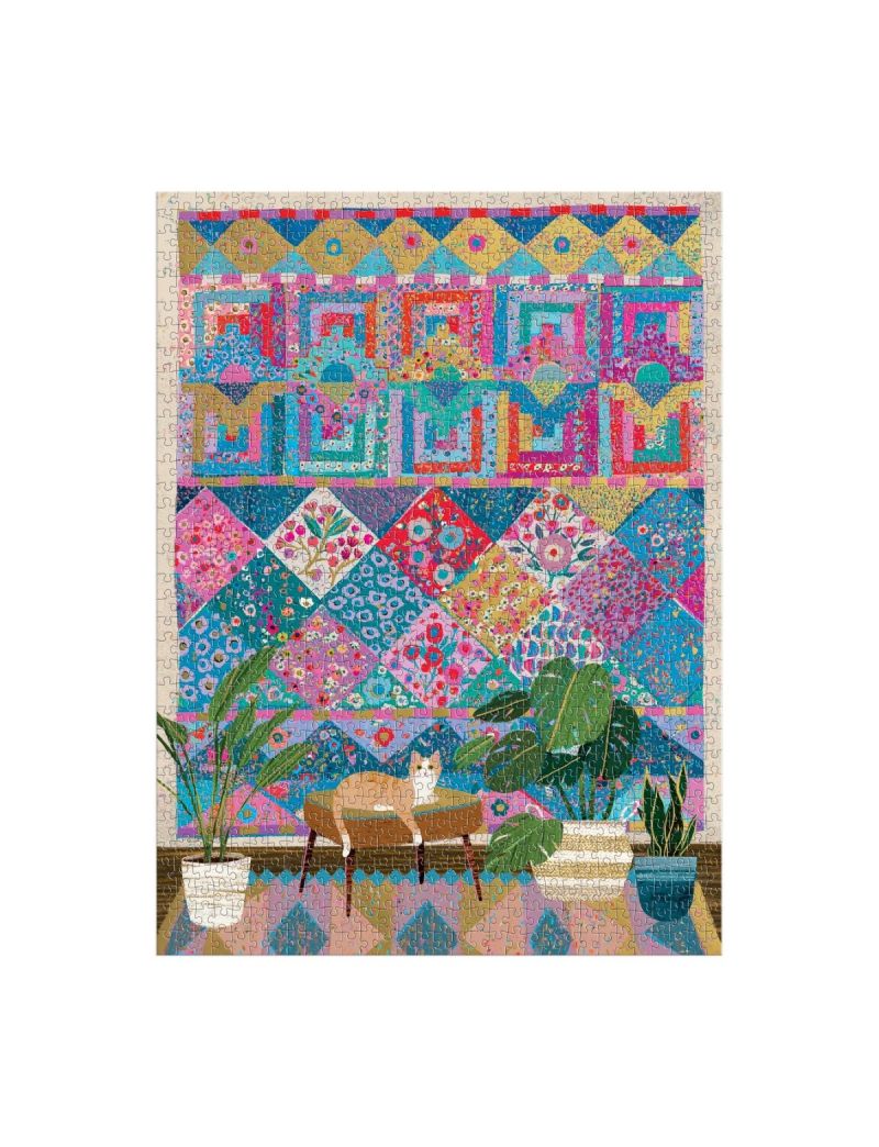 Galison Victoria Ball Quilter's Corner 1000 Piece Foil Puzzle