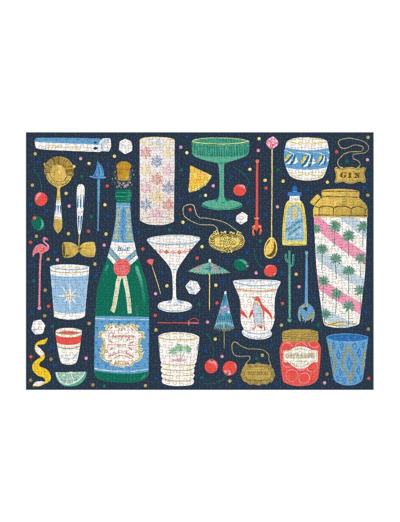 Galison Merry Mixer 1000 Piece Foil Puzzle