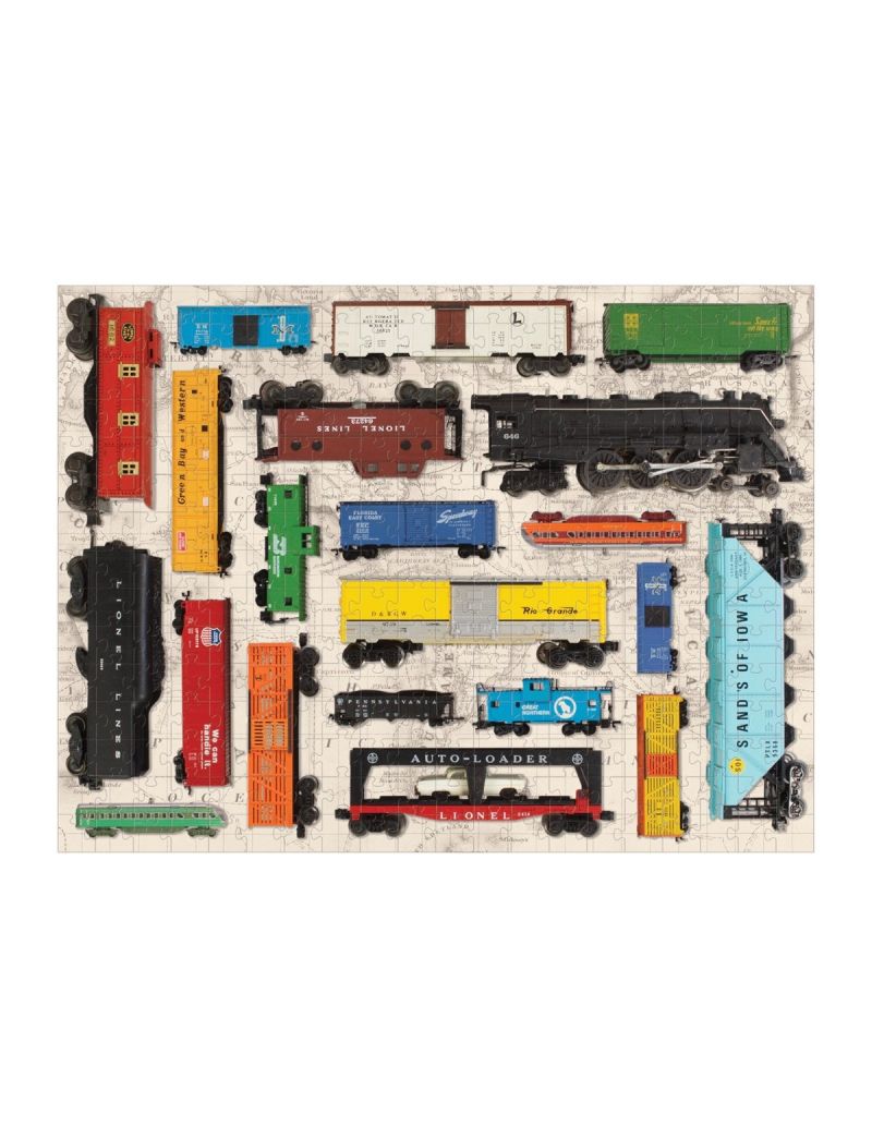Galison Vintage Toy Trains 300pc Puzzle