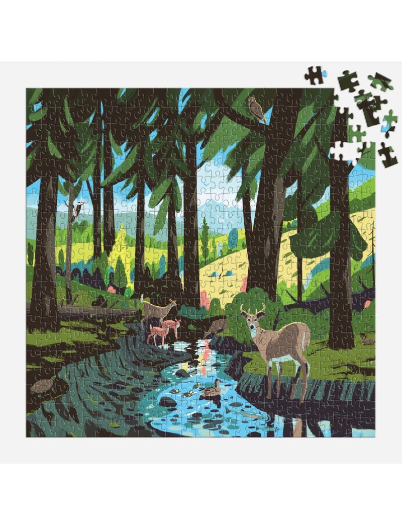 Galison Woodland Pass 500 Piece Puzzle