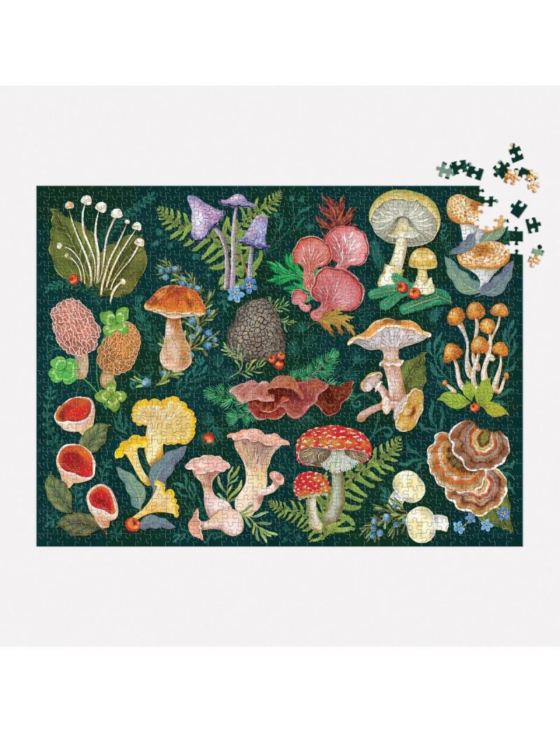 Galison World of Mushrooms 1000 Piece Puzzle