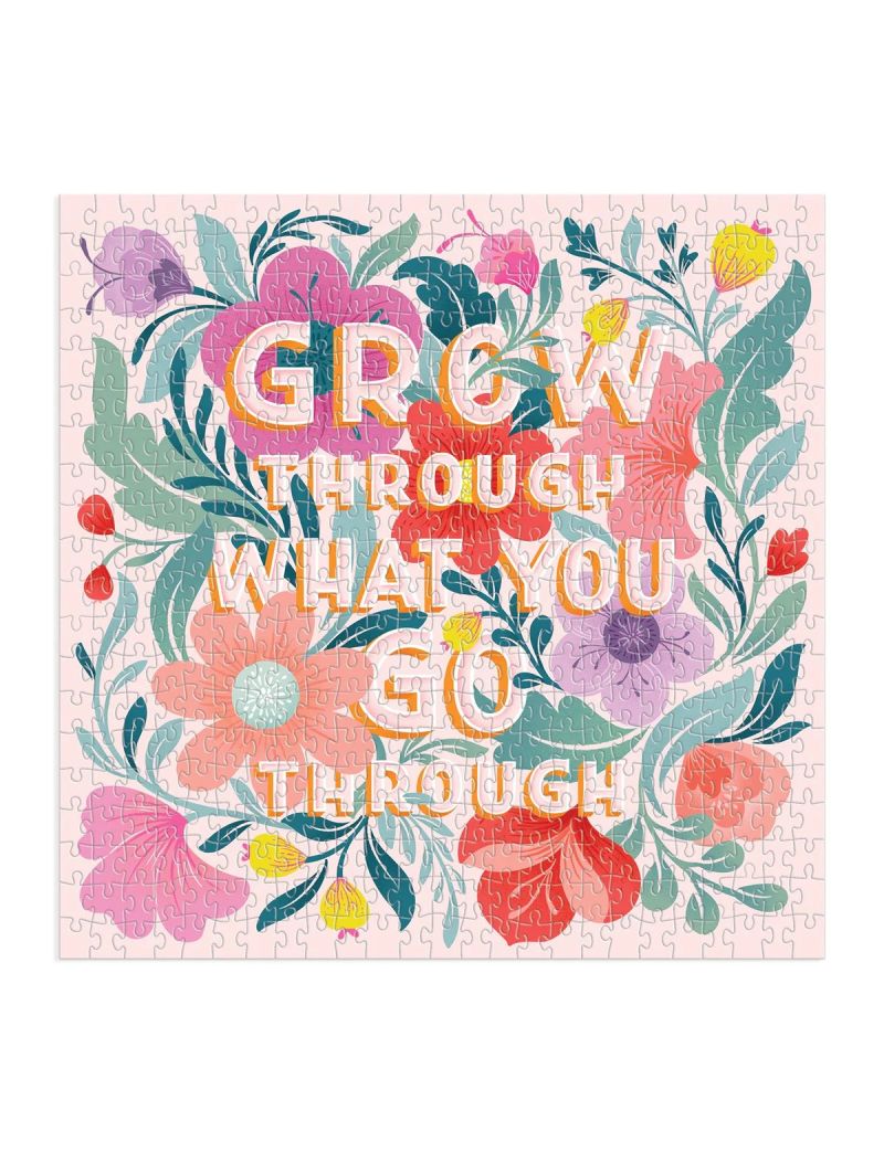Galison Grow Through What You Go Through 500 Piece Puzzle