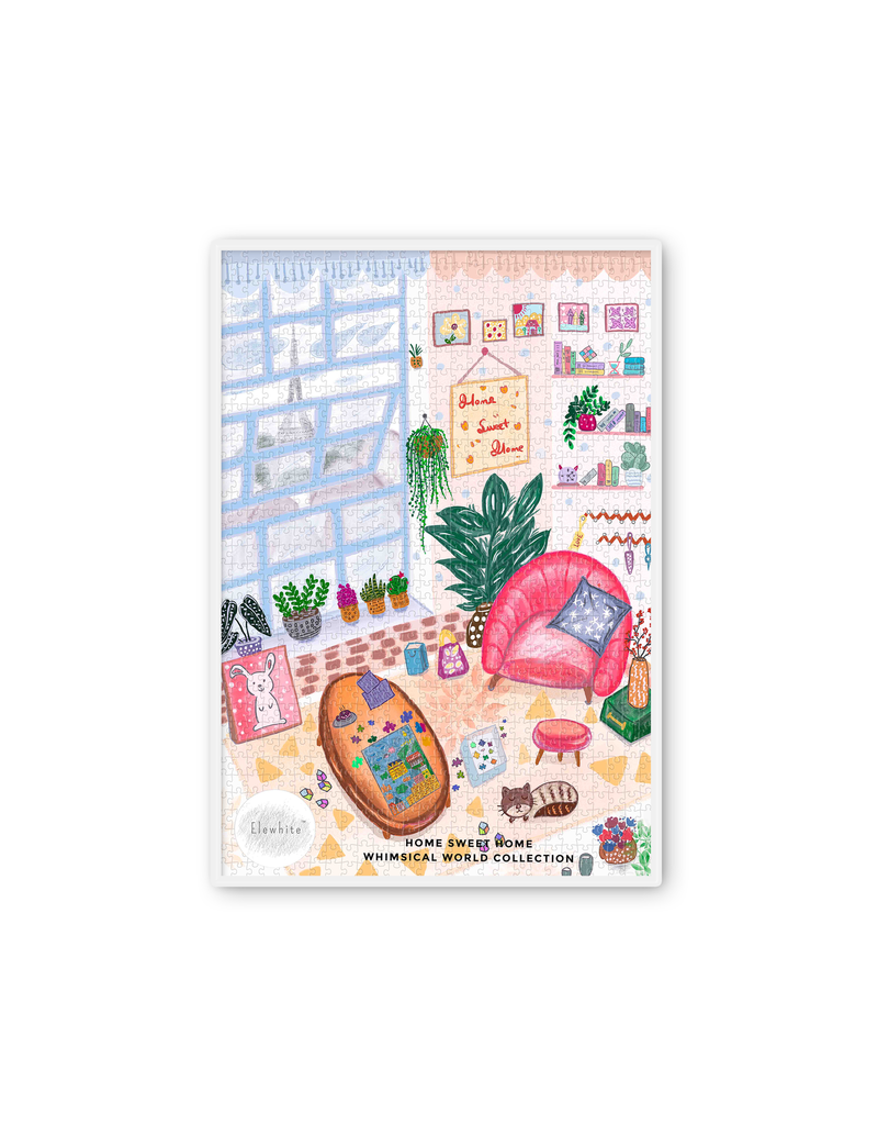 ELEWHITE Home Sweet Home 1000 Puzzle