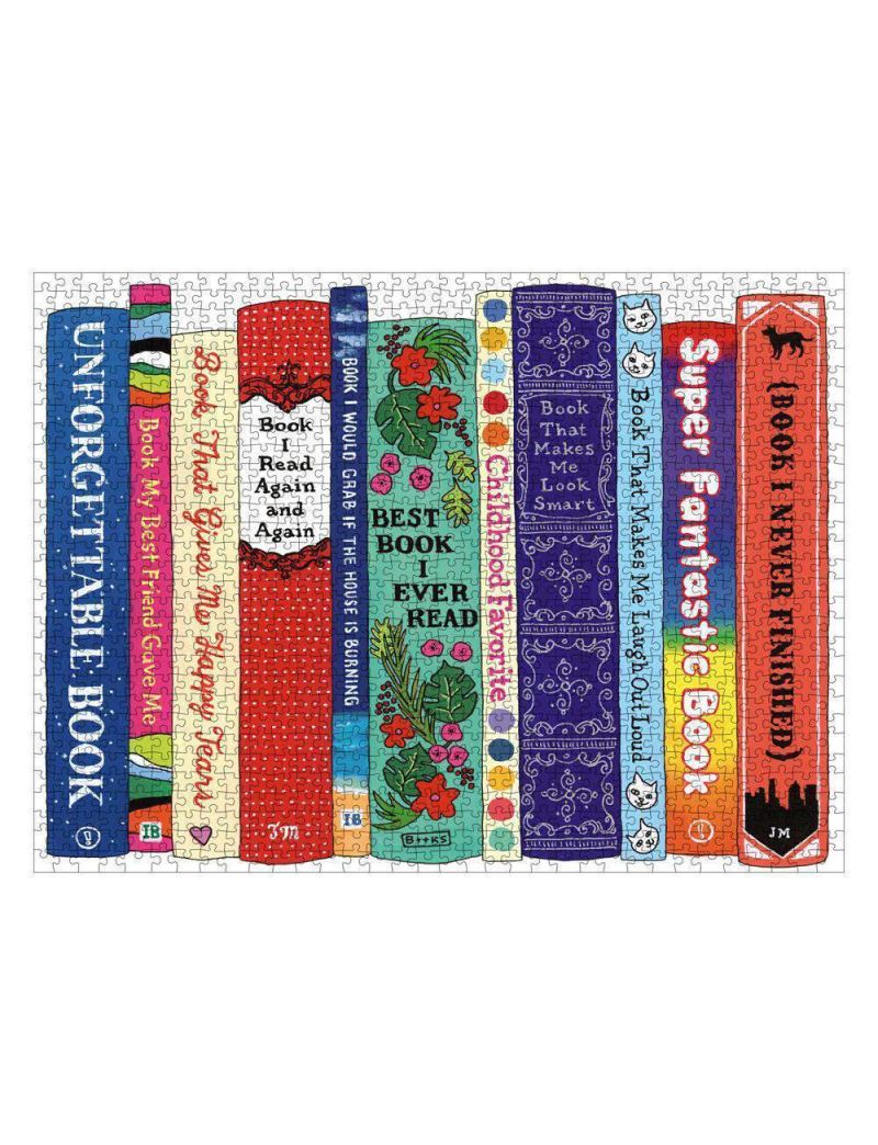 Galison Ideal Bookshelf: Universal 1000 Piece Puzzle