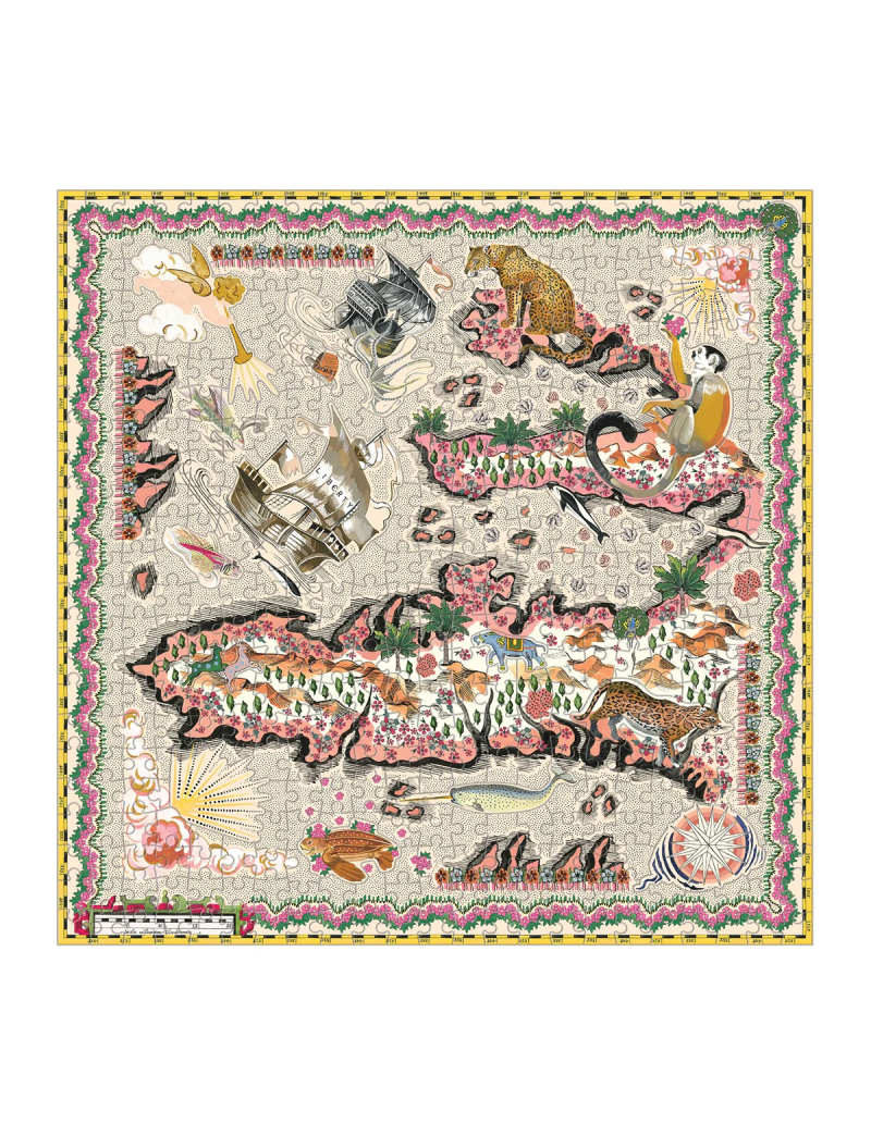 Galison Liberty London Maxine Double-Sided 500 Piece Jigsaw Puzzle