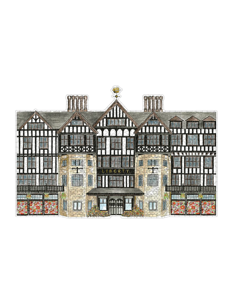 Galison Liberty London Tudor Building 750 Piece Shaped Jigsaw Puzzle